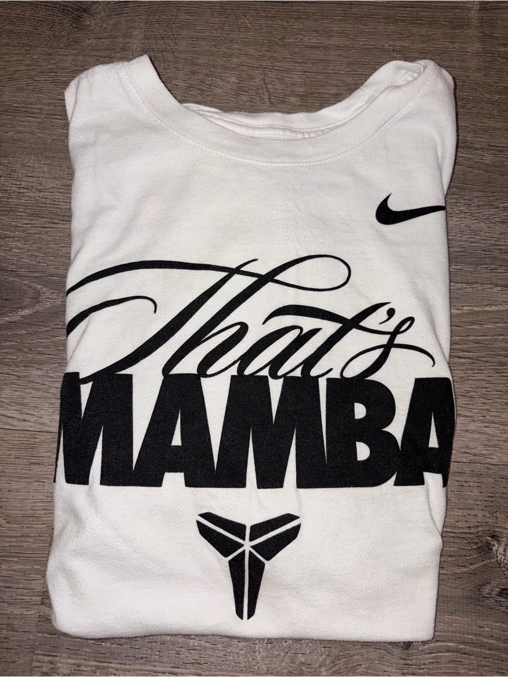 Nike White & Black "That's Mamba" Graphic Tee